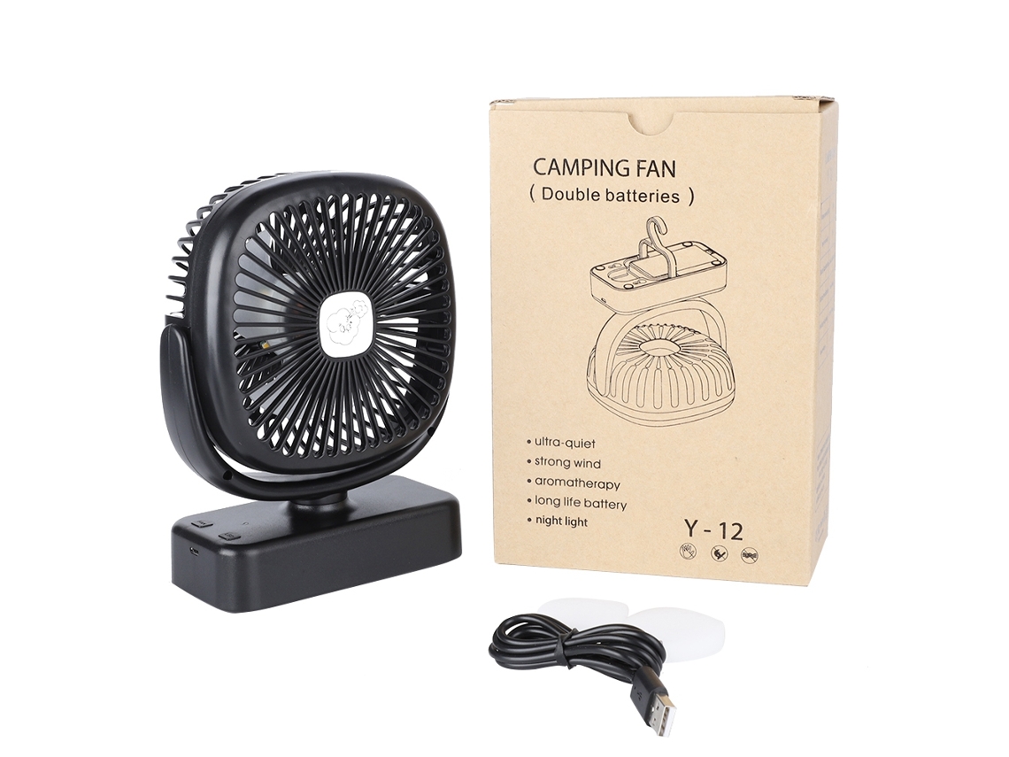 Laxiscreed Ventilador Compacto Com Rotação De 180 Graus E Carregamento Usb, Perfeito Para Uso Portátil