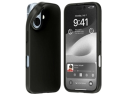Capa Gentil para iPhone 16 MERCURY Pele Sintética Preto