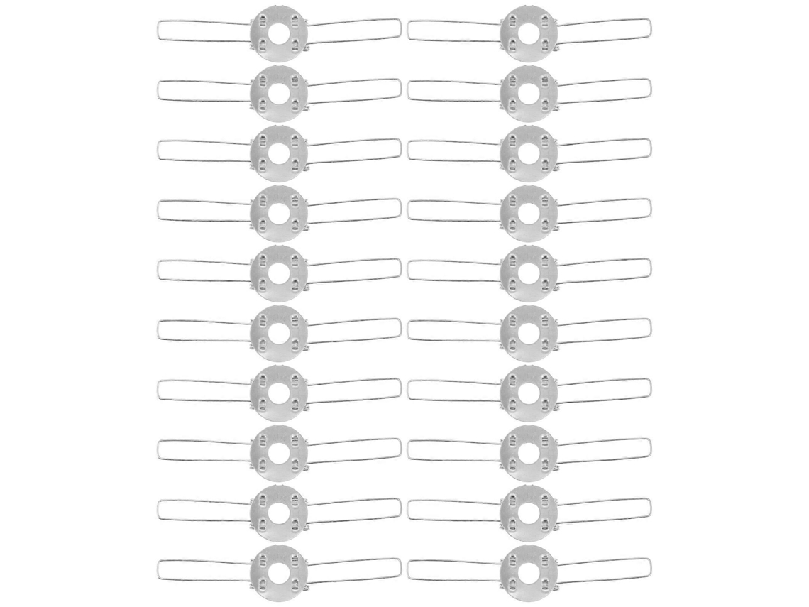 20 Peças De Presilhas Mola Para Abajur, Fechos Cúpulas Acessórios Iluminação Diy-aquaforge