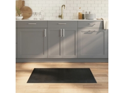 Vidaxl Tapete Retangular 60x100 Cm Bambu Preto