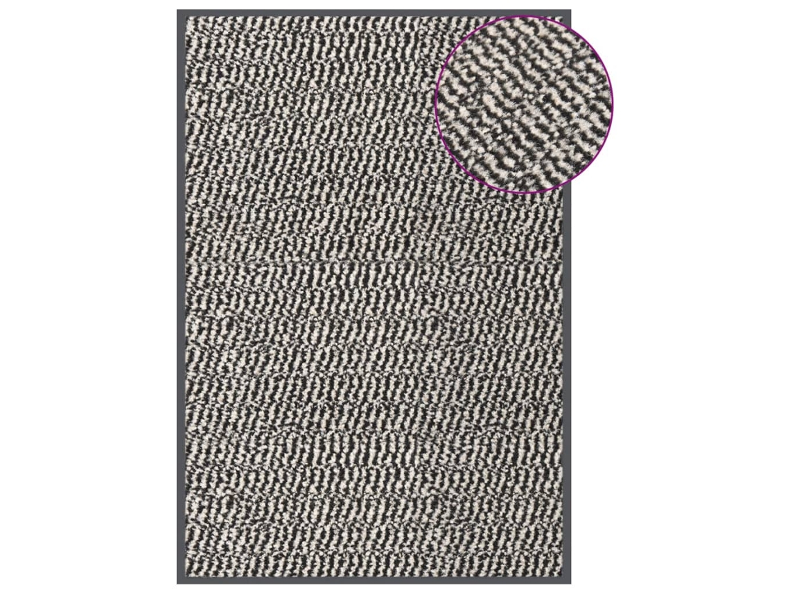Vidaxl Tapete De Entrada Tufado 60x90 Cm Castanho-claro