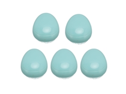 5pcs Pente De Cabelo Em Forma De Ovo Com Mão Redonda Para Pentear, Massajar E Modelar Cabelo Úmido E Seco Para Uso Em Casa