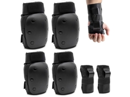 Kit Proteção Articulações L - Joelheiras, Cotoveleiras E Munhequeiras