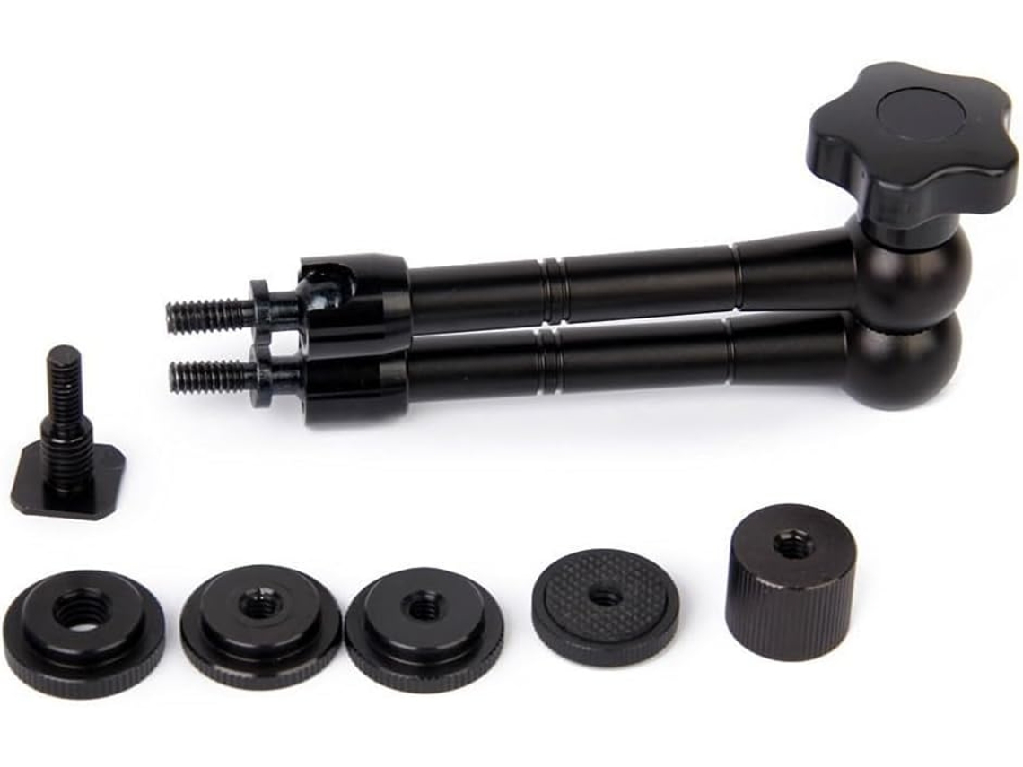 Uxsjakjsd Magic Armolie Braço Articulado De 11 Polegadas Com Fonte De Alimentação Para Câmera Slr, Monitor Lcd