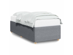 Estrutura de Cama Tecido Cinzento Claro MAISON EXCLUSIVE (90x200 cm)