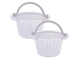 2 Peças de Cesto de Skimmer AQUAFORGE branco para piscina
