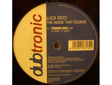 Vinil The Inside That Counts Dubtronic