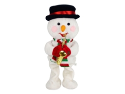 Boneco de Natal de Pelúcia com Música e Animais LAXISCREED