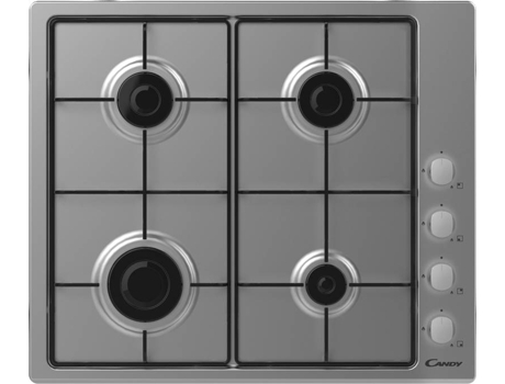 Placa de Gás CANDY CHW 6LX (Gás Natural - 59.5 cm - Inox) — Gás Natural | Largura: 59.5 cm