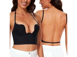 2026 sutiã Sem Costuras para Mulher com Espalda Baixa e Profunda em U Conversível Multifuncional para Vestidos de Espalda Aberta