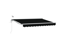 Conjunto 1 Sombra Externa Vidaxl Preto Alumínio (3 X 2,5 M)