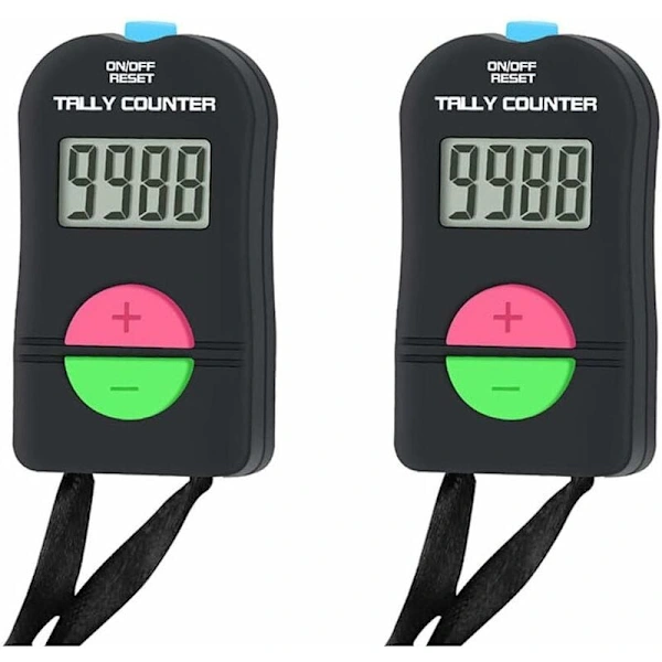 Calculadora Digital Pequena de 2 Peças, Calculadora Eletrônica Manual para Adição/ Subtração, Calculadora Manual para Golfe e Esportes Pl BRILVIBERA
