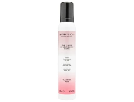 Hair Boss Platinum Pink Toning Foam Conditioner For Blonde Hair, 200ml The Hair Boss