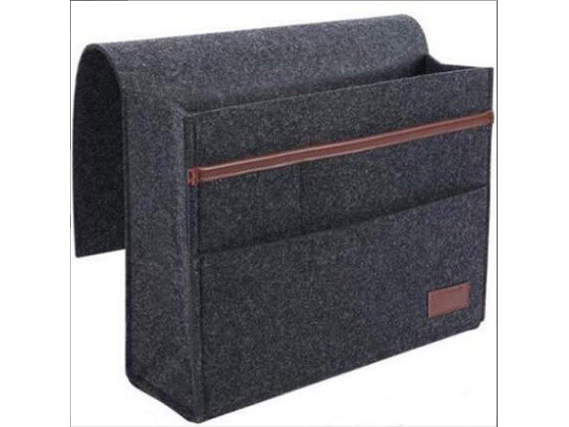 Lurelia Bolsa De Cabeceira, Em Feltro, Suspensa, Com Bolsos, Para Cama, 30 X 20 X 11, Cinza