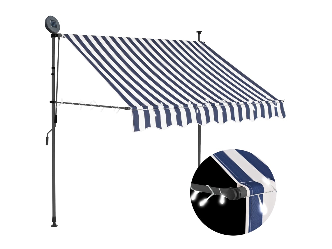 Toldo VIDAXL Multicolour Tecido (150 cm)
