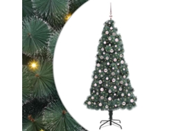 Conjunto 1 Árvore De Natal Artificial Vidaxl Verde Plástico (210 Cm)