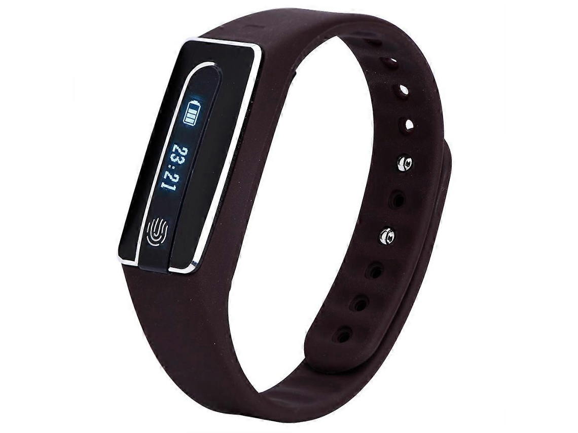 Pulseira Inteligente Com Bluetooth E Pedômetro, Monitor De Frequência Cardíaca, Marrom Jinyubo Store
