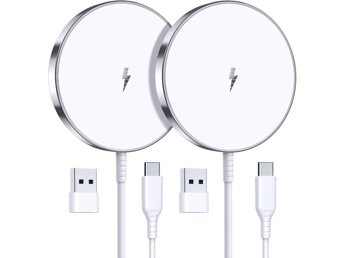 Pacote com 2 Carregadores Sem Fio Magsafe 15 W YANYXR