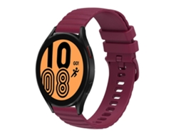 Pulseira De Silicone Sólida Com Estampa Ondulada E Pontilhada Para Samsung Galaxy Watch4 (40 Mm/44 Mm, 20 Mm).