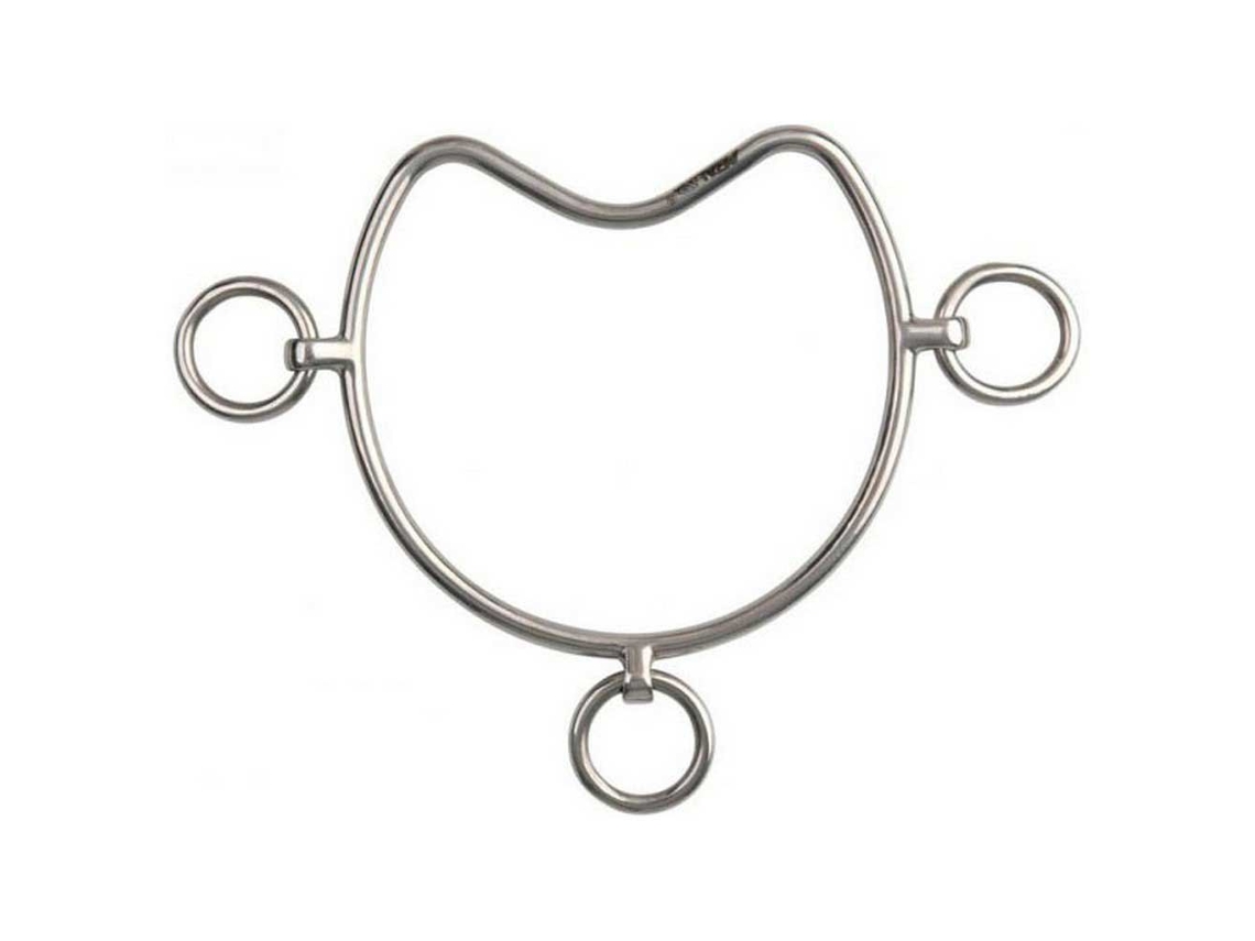 Aço Inoxidável Bochecha Chifney Prateado 125 Mmmetalab