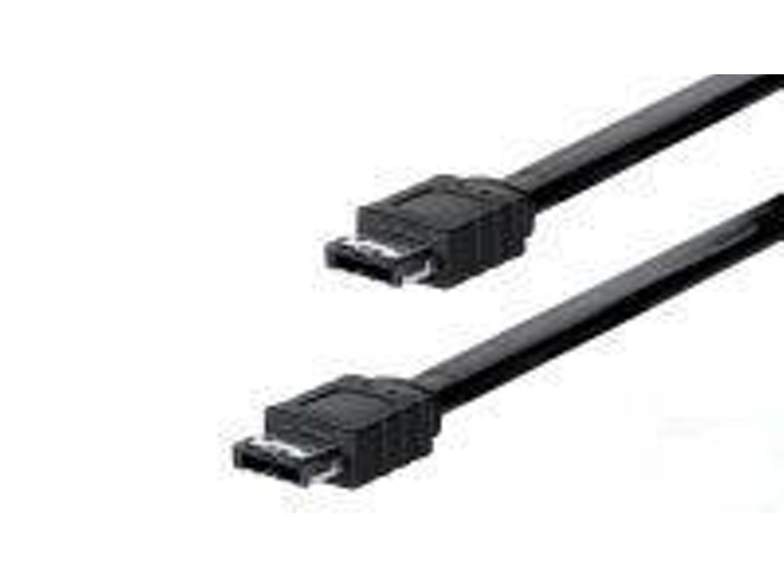 Hitec Cabo Blindado Esata / Esata 3Gbps Preto 2M.