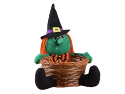 Organizador De Brinquedos Para Quarto Infantil, Cesta De Armazenamento De Halloween, Bruxa Ly Ebike