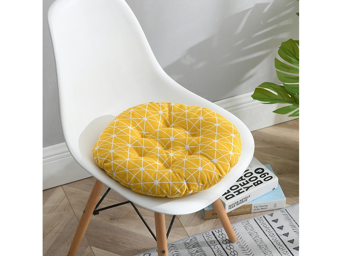 2 Almofadas Para Assento, Almofadas Macias Para Cadeiras, Almofadas Redondas Coloridas Para Uso Interno E Externo, Sala