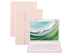 Teclado Bluetooth Com Botões Quadrados, Suporte Giratório E Capa De Couro Para Huawei Matepad Pro 11 2024/2022.