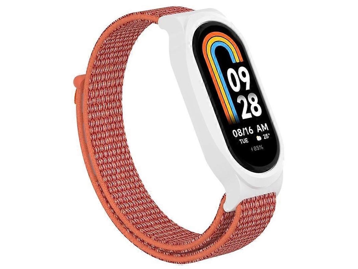 Pulseira De Relógio Com Fecho De Velcro Em Nylon Para Xiaomi Smart Band 8.