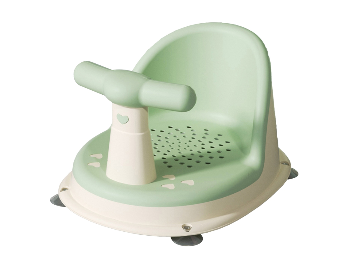 Mali assento de Banho para Bebê Ajustável Ergonômico Antiderrapante com Ventosas Fortes Verde