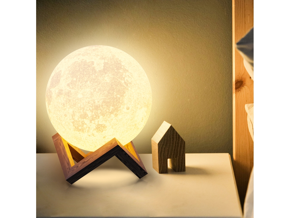 Lâmpada De Lua Para Adultos E Crianças De 4,8 Polegadas, Lâmpada De Lua 3d Para Quarto, Adequada Para Decoração De Quarto Nicecee