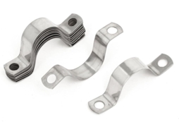 Abraçadeira de Tubo em Forma U Aço Inoxidável 20 Mm, Abraçadeiras Cabo, Fixadores, 10 Peças CHABERLU