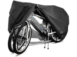 Capa impermeável e respirável Rebe para bicicletas, em tecido 210D, com ilhós para cadeado, protege 2 bicicletas de montanha e de estrada para uso externo.