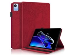 Capa de couro com flip horizontal da série Life Tree da Webake para tablet Oppo Realme Pad X