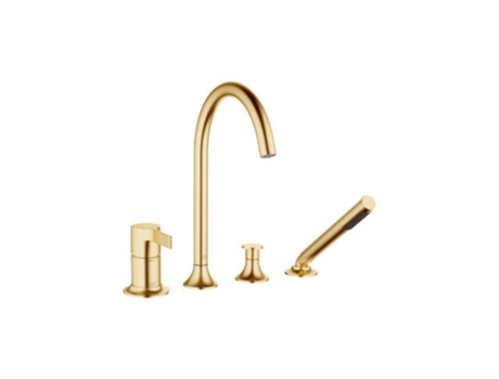 DORNBRACHT Vaia Misturador de Banheira de Quatro Orifícios para Instalação em Banheira Ou Aro de Azulejo 220 Mm de Projecção 27632809 Cor: Latão