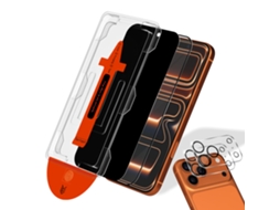 Kit 2 Telas E Lentes Privacidade Transparente Compatível Com Iphone 17