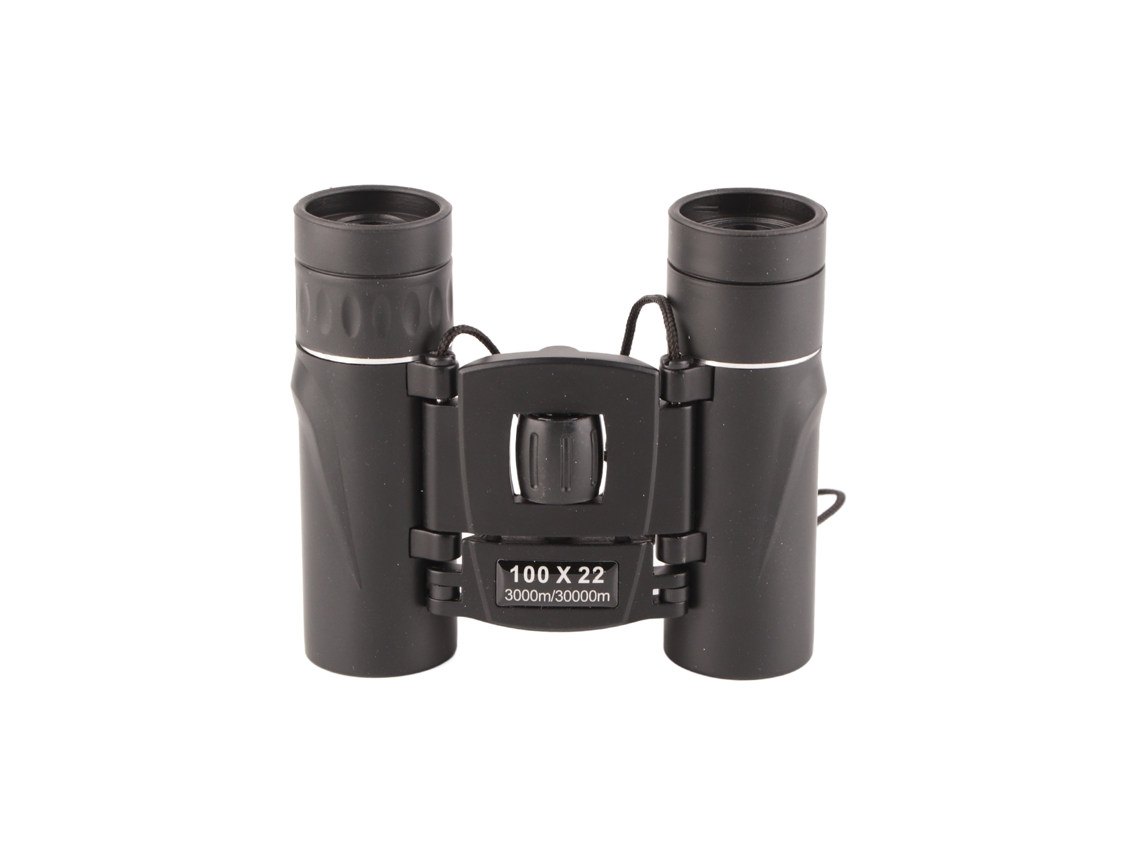 Prismáticos Hd 100x22 Visão Noturna Plegáveis Impermeáveis Portáteis Para Observar Aves Camping Trekking Preto