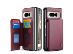 Capa De Couro Antirroubo Caseme C22 Pctpu Estilo Empresarial Rfid Para Google Pixel Fold
