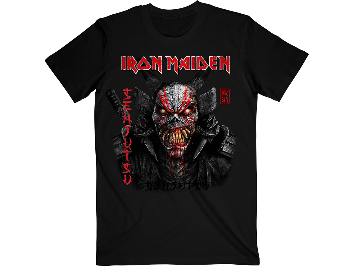 T-Shirt ROCK OFF Iron Maiden - Senjutsu Black Cover Preto (Tamanho: L)