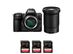 Z8 + Z 20mm F/1.8 S + 3 Sandisk 64gb Uhs ii 300mb/s Máquina Fotográfica Híbrida Full frame + Ebook “20 Dicas para Fotos Que Impressionam” NIKON