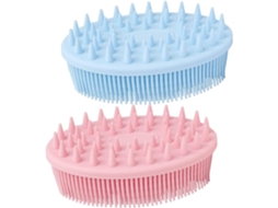 Lurelia Pack De 2 Escovas De Silicone Para Costas E Corpo, Silicone Macio, Dupla Face E Massagem Suave, Uso Diário