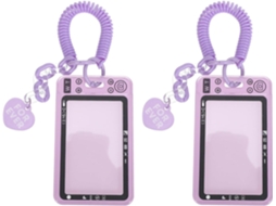 Lurelia Chaveiro Transparente Com Chaveiro Em Plástico Para Escritório E Escola