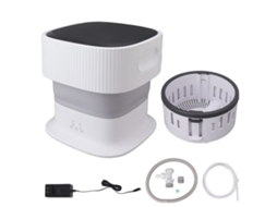 Máquina de Lavar Portátil, Dobrável, 1kg, Cesta de Drenagem, 60w LAXISCREED