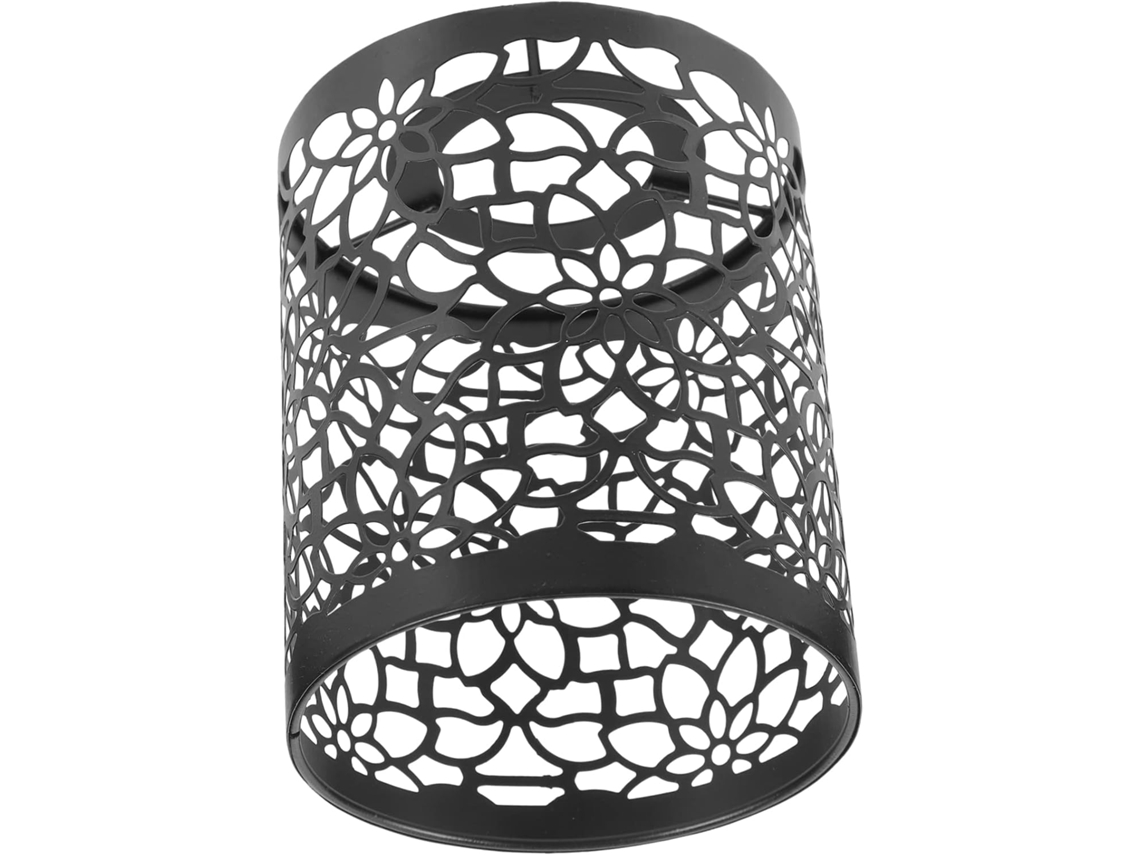 Peça Cilíndrica de Ferro Preto de Fácil Instalação com Padrão Vazado, Estilo Industrial, Ideal para Substituir Peças Quebradas. SFUSHOS