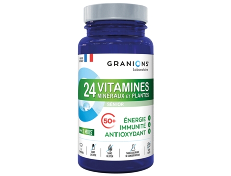 24 vitaminas, minerais e plantas principais 90 comprimidos GRANIONS