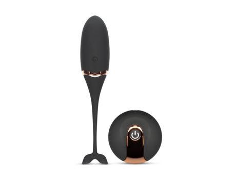 Huevo vibrante de lujo con control remoto - Negro
