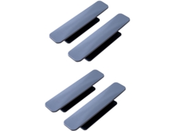 Tehaux Conjunto De 4-puxadores Porta Em Abs, Fácil Montagem E Desmontagem, Para Janelas E Gavetas, Cinza