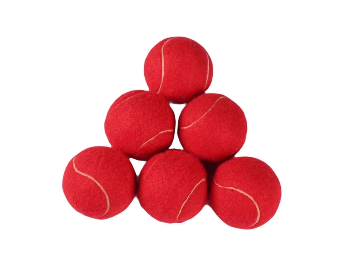 6 Bolas De Tênis Com Elástico Para Jogos E Entretenimento, Cor Rosa