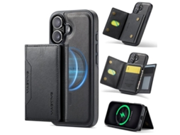 Capa Para Iphone 17 Com Compartimento Removível Para Cartão Rfid Magsafe Da Série Magking K2.