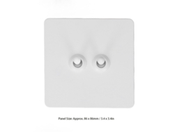 Laxiscreed Interruptor Duplo De Parede Com Painel Em Aço Inox E Base Isolante De Pc